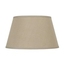  SH-8114-22C - 13" Height Fabric Shade in Khaki Finish