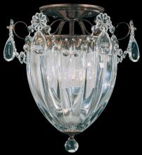  1242-40 - Bagatelle 3 Light 120V Semi-Flush Mount in Polished Silver with Heritage Handcut Crystal