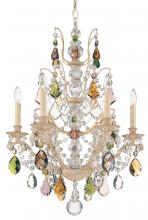  5770-48H - Bordeaux 6 Light 120V Chandelier in Antique Silver with Heritage Handcut Crystal