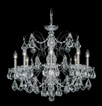  1707-22 - Century 8 Light 120V Chandelier in Heirloom Gold with Heritage Handcut Crystal