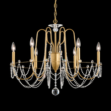  AR1006N-22O - Esmery 6 Light 120V Chandelier in Heirloom Gold with Optic Crystal