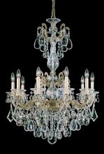  5008-76 - La Scala 10 Light 120V Chandelier in Heirloom Bronze with Clear Heritage Handcut Crystal