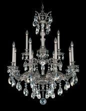  5683-22H - Milano 12 Light 120V Chandelier in Heirloom Gold with Clear Heritage Handcut Crystal