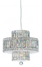  6671O - Plaza 9 Light 120V Pendant in Polished Stainless Steel with Optic Crystal