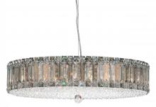  6674O - Plaza 21 Light 120V Pendant in Polished Stainless Steel with Optic Crystal