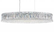  6678O - Plaza 16 Light 120V Pendant in Polished Stainless Steel with Optic Crystal