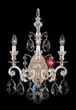  3762-48 - Renaissance 3 Light 120V Wall Sconce in Antique Silver with Heritage Handcut Crystal