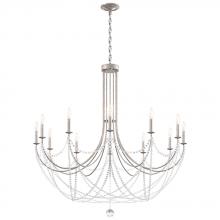  RJ1012N-51O - Verdana 12 Light 120V Chandelier in Black with Optic Crystal