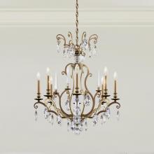 Schonbek 1870 RN3871N-23H - Renaissance Nouveau 8 Light 120V Chandelier in Etruscan Gold with Heritage Handcut Crystal