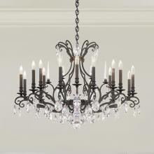 Schonbek 1870 RN3892N-51H - Renaissance Nouveau 18 Light 120V Chandelier in Black with Heritage Handcut Crystal