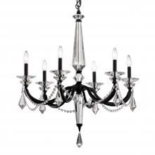  S6706N-48R - Verona 6 Light 120V Chandelier in Antique Silver with Clear Radiance Crystal