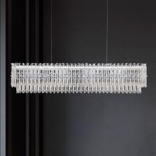  S8148-48O - Tahitian 48in LED 3000K/3500K/4000K 120V-277V Linear Pendant in Antique Silver with Clear Optic Cr