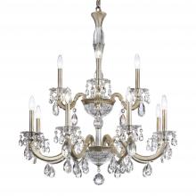  S8612N-76R - San Marco 12 Light 120V Chandelier in Heirloom Bronze with Radiance Crystal