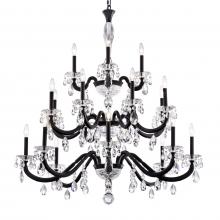  S8620N-48R - San Marco 20 Light 120V Chandelier in Antique Silver with Radiance Crystal