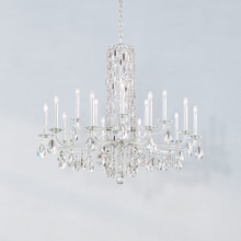  RS83151N-48R - Siena 15 Light 120V Chandelier (No Spikes) in Antique Silver with Clear Radiance Crystal