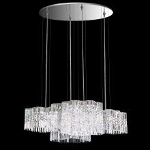  SPU160N-SS1O - Selene 37IN LED 120V Pendant in Stainless Steel with Optic Crystal