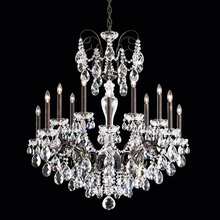  ST1852N-40H - Sonatina 14 Light 120V Chandelier in Polished Silver with Clear Heritage Handcut Crystal