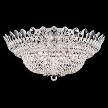  5877H - Trilliane 23 Light 120V Semi-Flush Mount in Polished Stainless Steel with Heritage Handcut Crystal