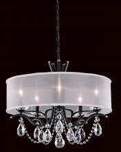 Schonbek 1870 VA8305N-06H1 - Vesca 5 Light 120V Chandelier in White with Heritage Handcut Crystal