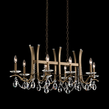  VA8435N-76R - Vesca 8 Light 120V Chandelier in Heirloom Bronze with Clear Radiance Crystal