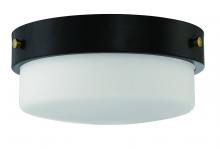  X3214-FB - Oak Street 2 Light 13" Flushmount in Flat Black