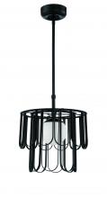  54993-FB - Melody 1 Light Pendant in Flat Black