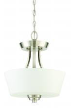  41952-BNK - Grace 2 Light Convertible Semi Flush in Brushed Polished Nickel