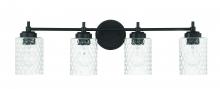  60504-FB - Claire 4 Light Vanity in Flat Black