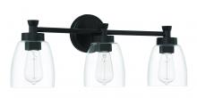  12724FB3 - Henning 3 Light Vanity in Flat Black