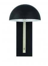  ZA4904-MNSA - Kahn 1 Light Small Outdoor Wall Lantern in Midnight/Satin Aluminum