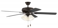  DCF52ESP5C3W - 52" Decorator's Choice 3 Light in Espresso w/ Walnut/Espresso Blades