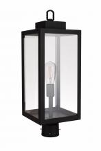  ZA6825-TB - Marin 1 Light Outdoor Post Mount in Textured Black