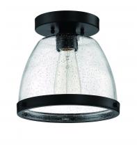  X1410-FB - Lodie 1 Light 9.5" Flushmount in Flat Black