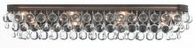  134-VZ - Calypso 8 Light Crystal Teardrop Vibrant Bronze Bathroom Vanity