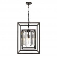  8404-FB - Hollis 4 Light Forged Bronze Mini Chandelier