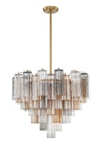  ADD-312-AG-AU - Addis 12 Light Aged Brass Chandelier