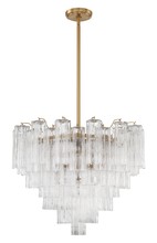  ADD-312-AG-CL - Addis 12 Light Aged Brass Chandelier