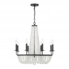  BLA-10668-MK - Bella 8 Light Matte Black Chandelier