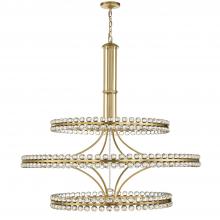  CLO-8000-AG - Clover 24 Light Aged Brass Chandelier