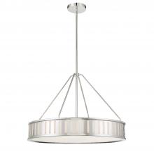  KEN-8306-PN - Kendal 6 Light Polished Nickel Chandelier