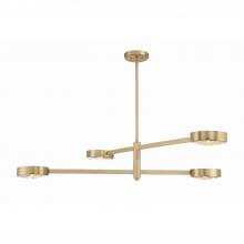  ORS-734-MG - Orson 4 Light Modern Gold Chandelier