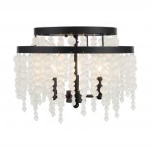  POP-A5073-MK-FR - Poppy 3 Light Matte Black Semi Flush Mount