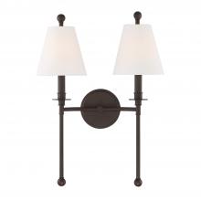  RIV-383-DB - Riverdale 2 Light Dark Bronze Sconce