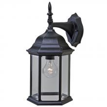  5181BK - Craftsman 2 Collection Wall-Mount 1-Light Outdoor Matte Black Light Fixture