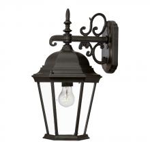  5202BK - Richmond Collection Wall-Mount 1-Light Outdoor Matte Black Light Fixture