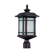  8117ABZ - Somerset Collection Post-Mount 1-Light Outdoor Architectural Bronze Light Fixture