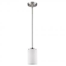  IN21242SN - Addison Indoor 1-Light Mini Pendant W/Glass Shade In Satin Nickel