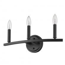  IN41155BK - Sawyer 3-Light Matte Black Vanity