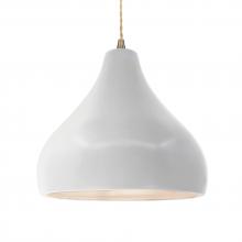  CER-6565-BIS-ABRS-BEIG-TWST - Large Droplet 1-Light Pendant