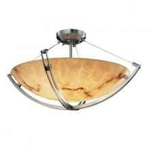  FAL-9711-35-NCKL - 18" Semi-Flush Bowl w/ Crossbar